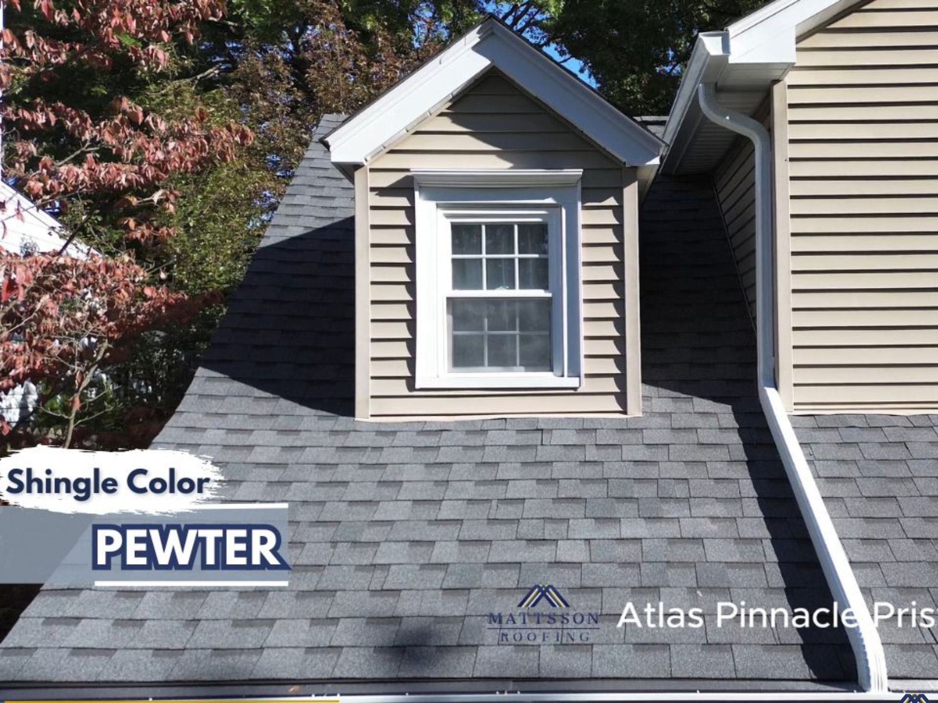 Atlas Pewter shingle color