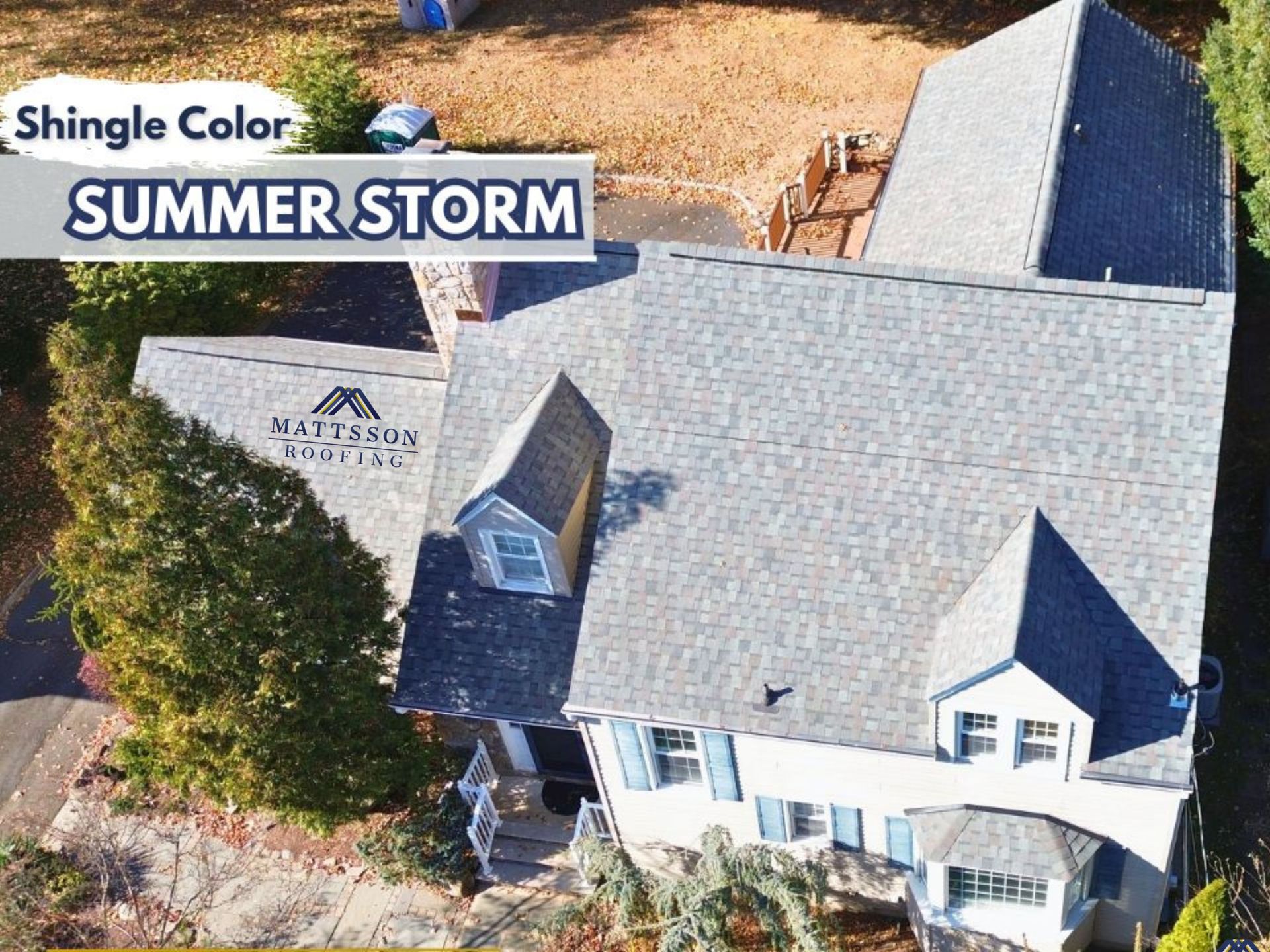 Atlas Summer Storm shingle color
